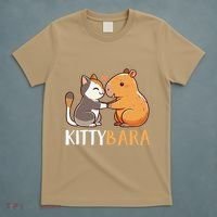 Kittybara Love Capybara Cat T-Shirt thumb 5