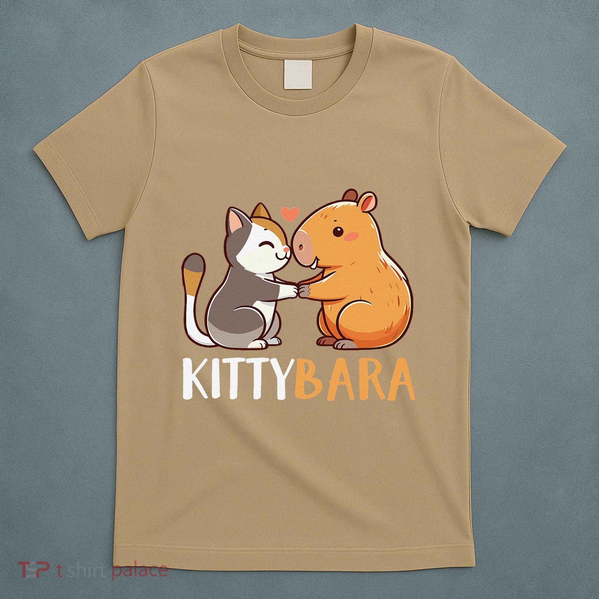 Kittybara Love Capybara Cat T-Shirt