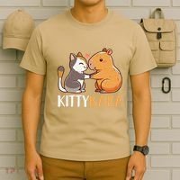 Kittybara Love Capybara Cat T-Shirt thumb 6