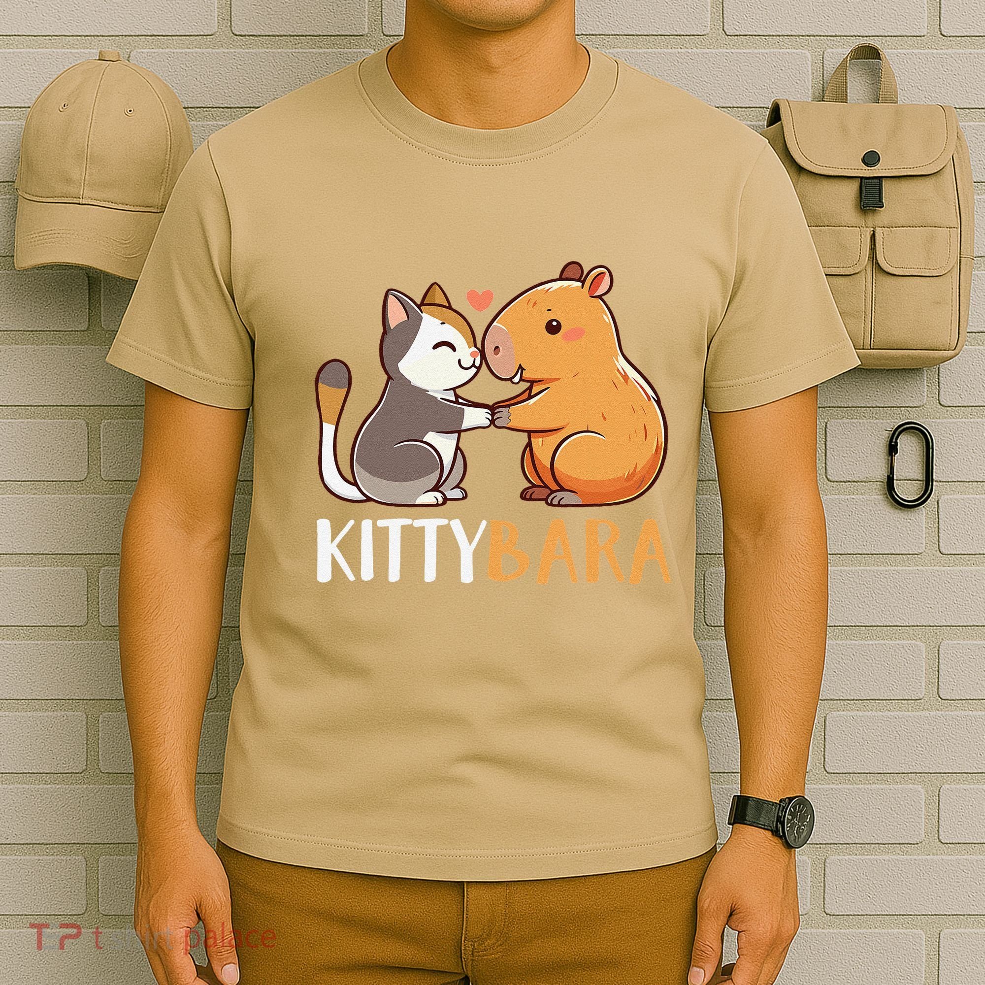 Kittybara Love Capybara Cat T-Shirt