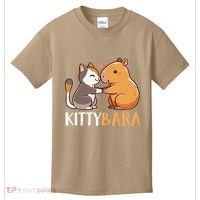 Kittybara Love Capybara Cat Kids T-Shirt thumb 0