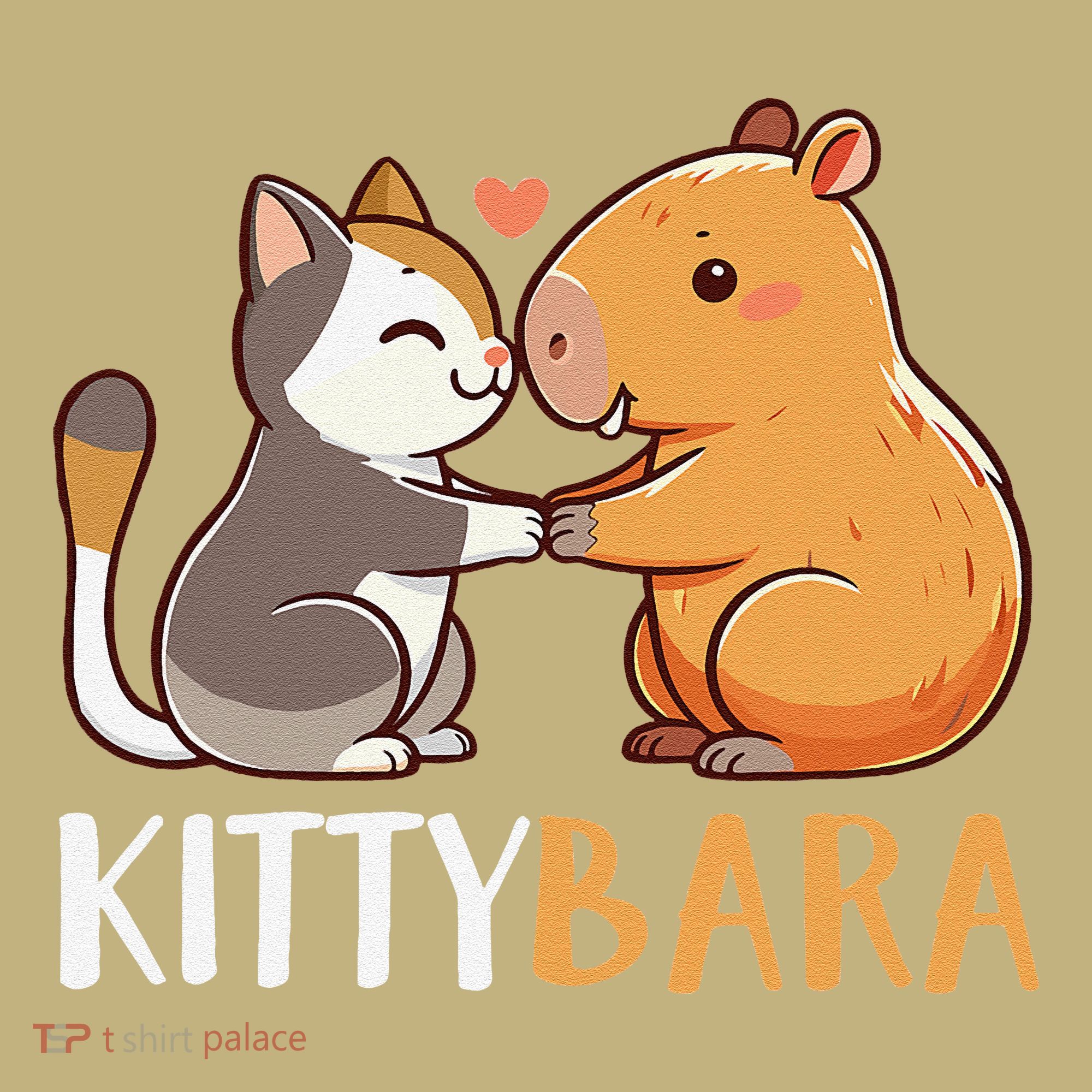Kittybara Love Capybara Cat Kids T-Shirt