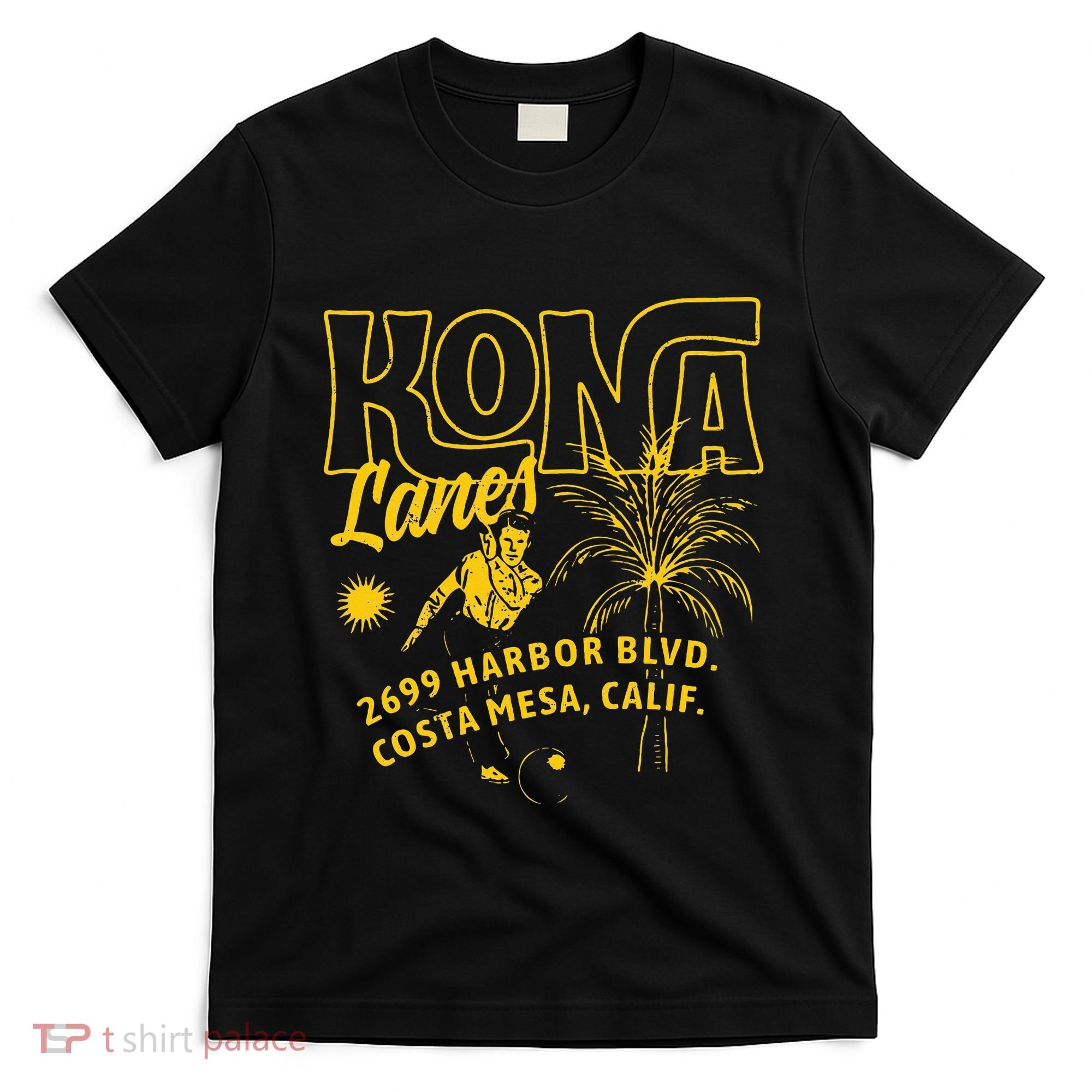 Kona Lanes Costa Mesa Ca Vintage Bowling Alley T-Shirt