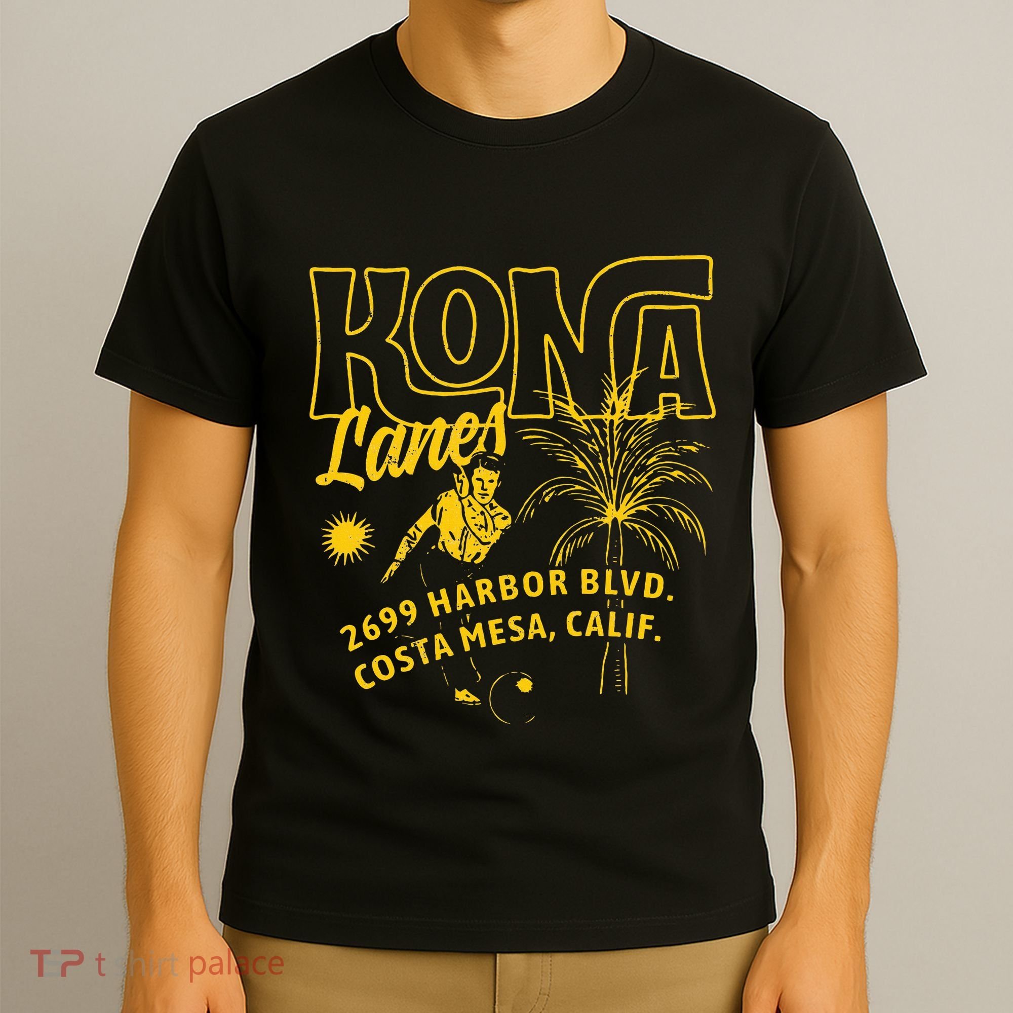 Kona Lanes Costa Mesa Ca Vintage Bowling Alley T-Shirt