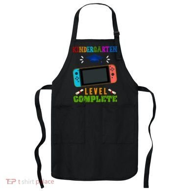 Kindergarten Level Complete Video Game Apron