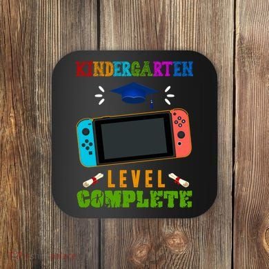 Kindergarten Level Complete Video Game Coaster