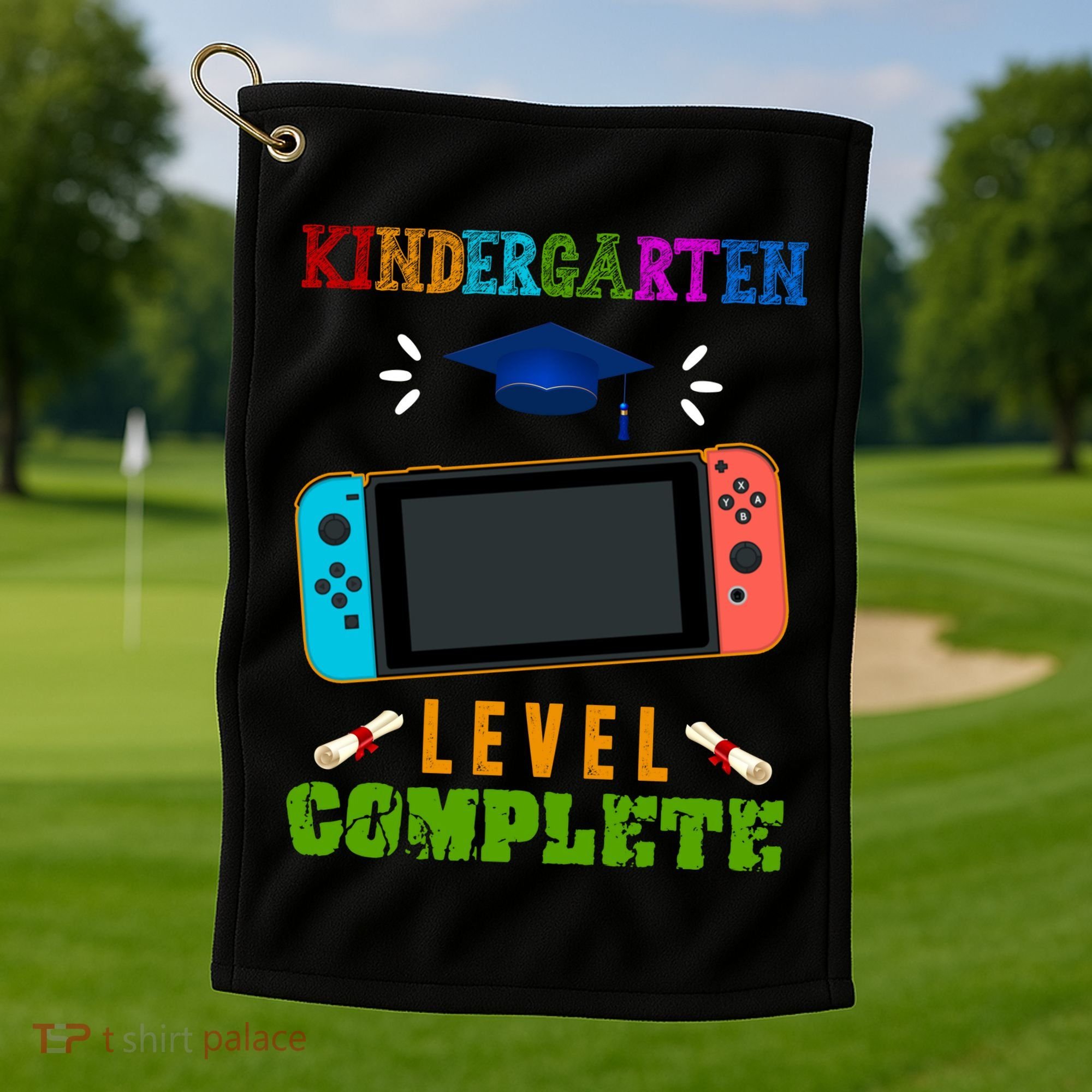 Kindergarten Level Complete Video Game Golf Towel