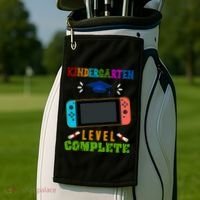 Kindergarten Level Complete Video Game Golf Towel thumb 2