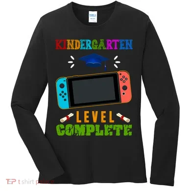 Kindergarten Level Complete Video Game Women's Long Sleeve Shirt