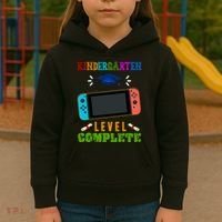 Kindergarten Level Complete Video Game Kids Hoodie thumb 3