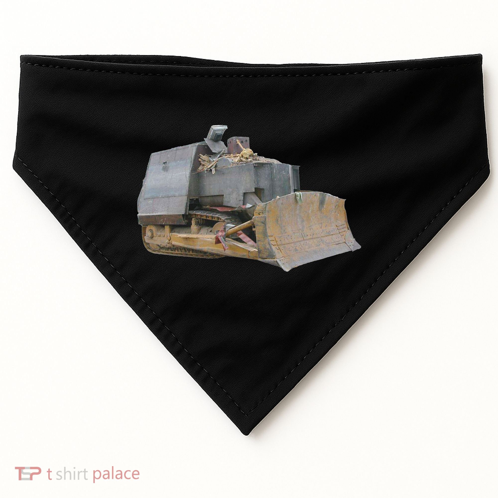 Killdozer Libertarian Dtom Tread Bulldozer Tractor Excavator USA-Made Doggie Bandana