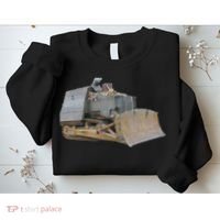 Killdozer Libertarian Dtom Tread Bulldozer Tractor Excavator Sweatshirt thumb 2