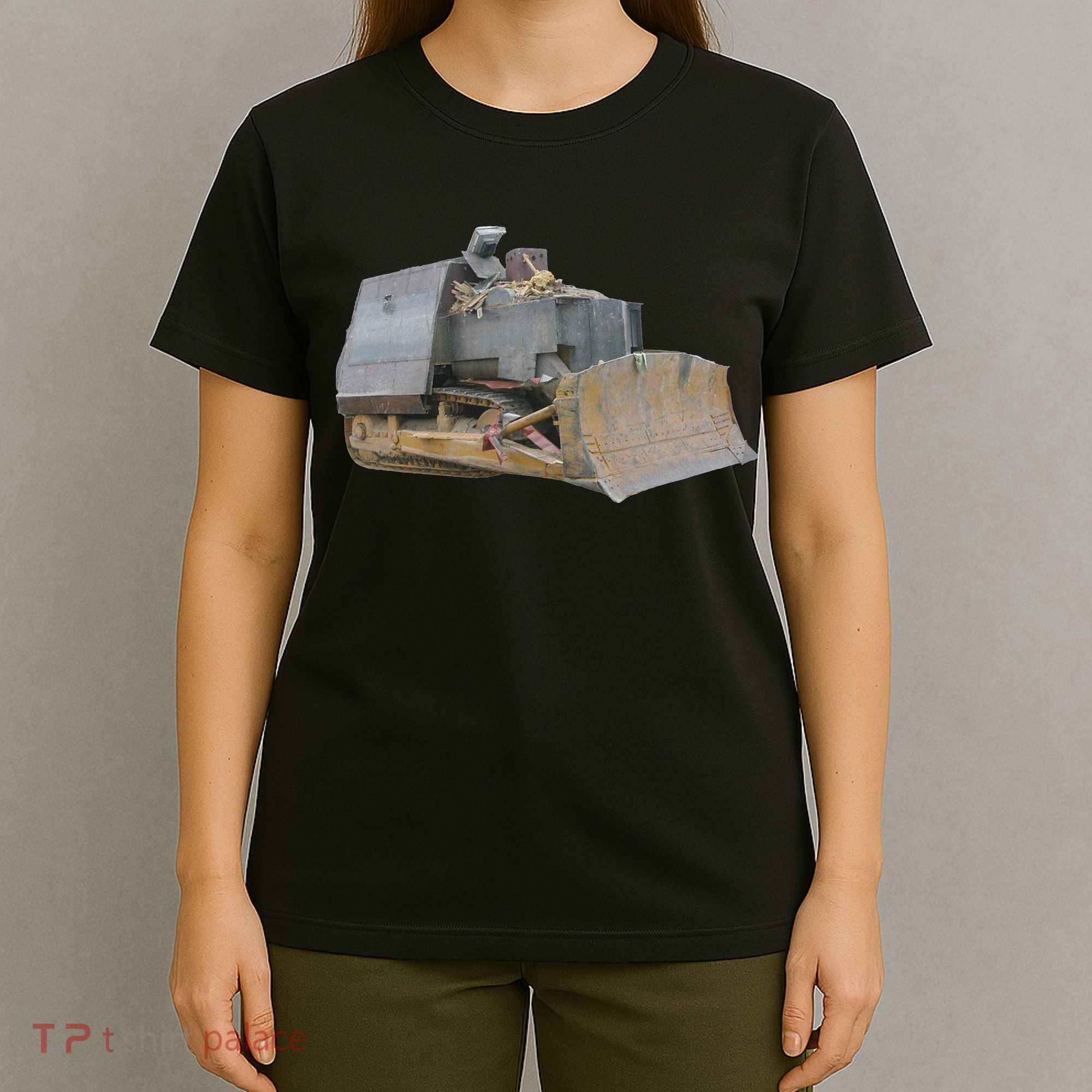 Killdozer Libertarian Dtom Tread Bulldozer Tractor Excavator T-Shirt