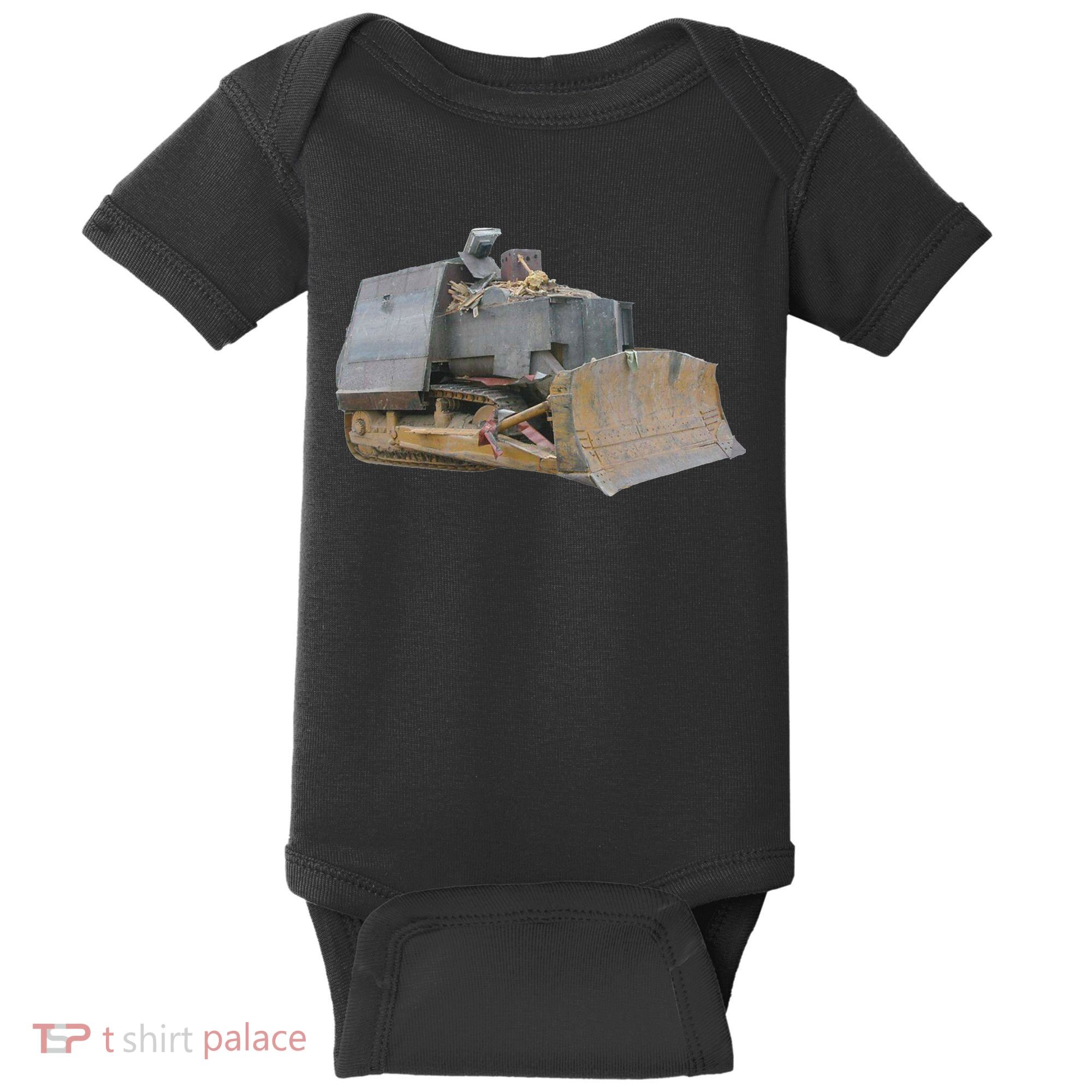 Killdozer Libertarian Dtom Tread Bulldozer Tractor Excavator Baby Bodysuit