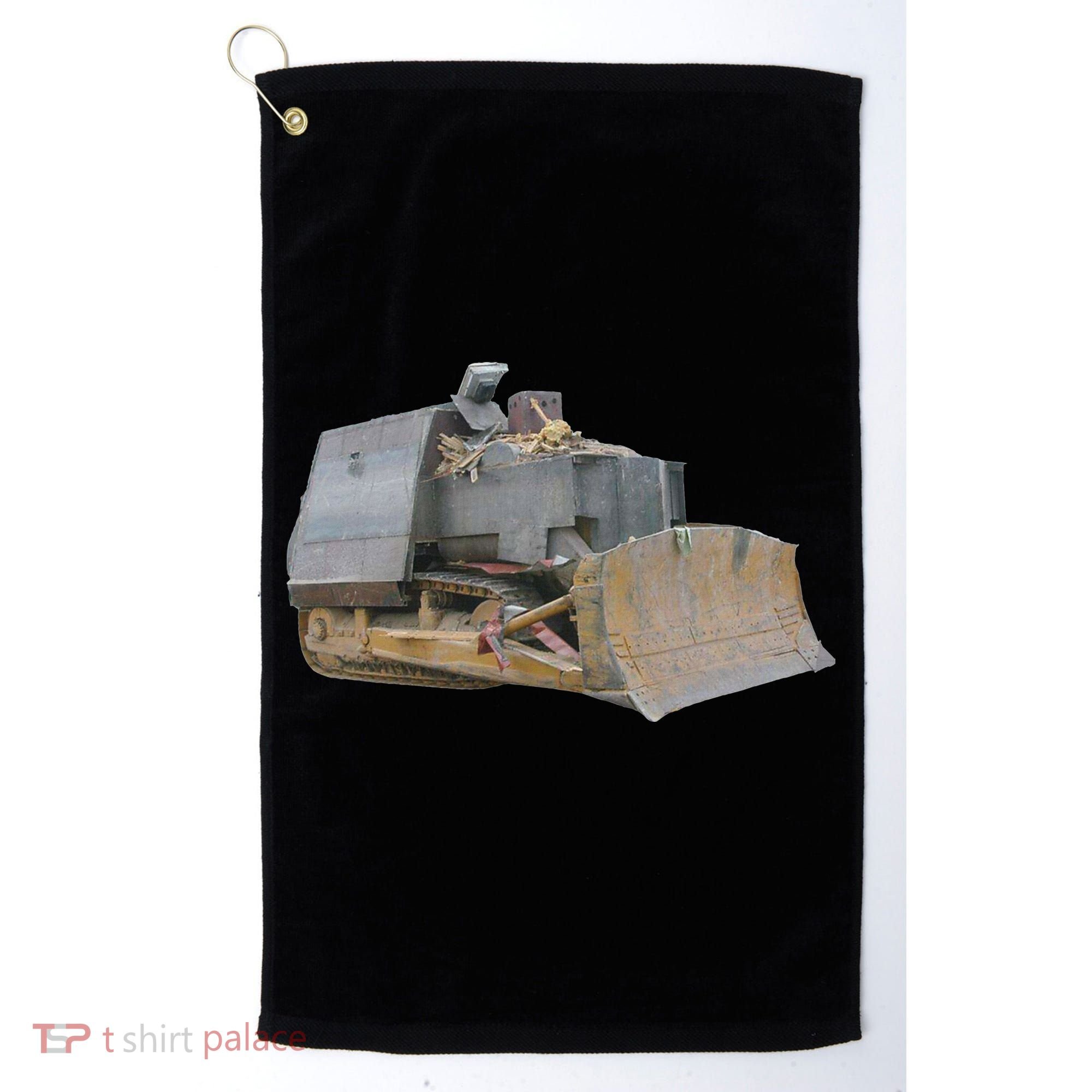 Killdozer Libertarian Dtom Tread Bulldozer Tractor Excavator Golf Towel