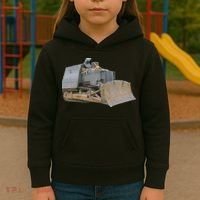 Killdozer Libertarian Dtom Tread Bulldozer Tractor Excavator Kids Hoodie thumb 3