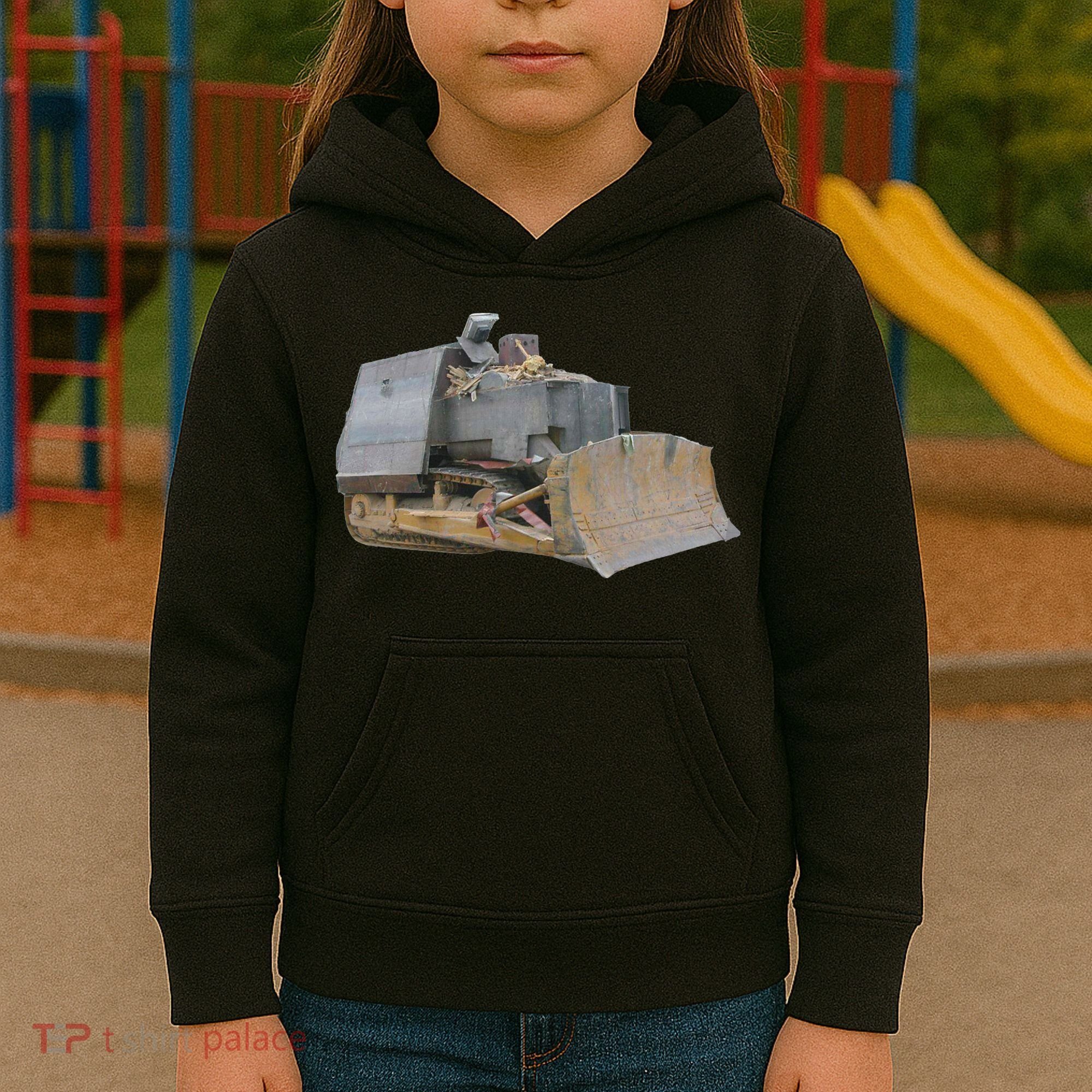 Killdozer Libertarian Dtom Tread Bulldozer Tractor Excavator Kids Hoodie