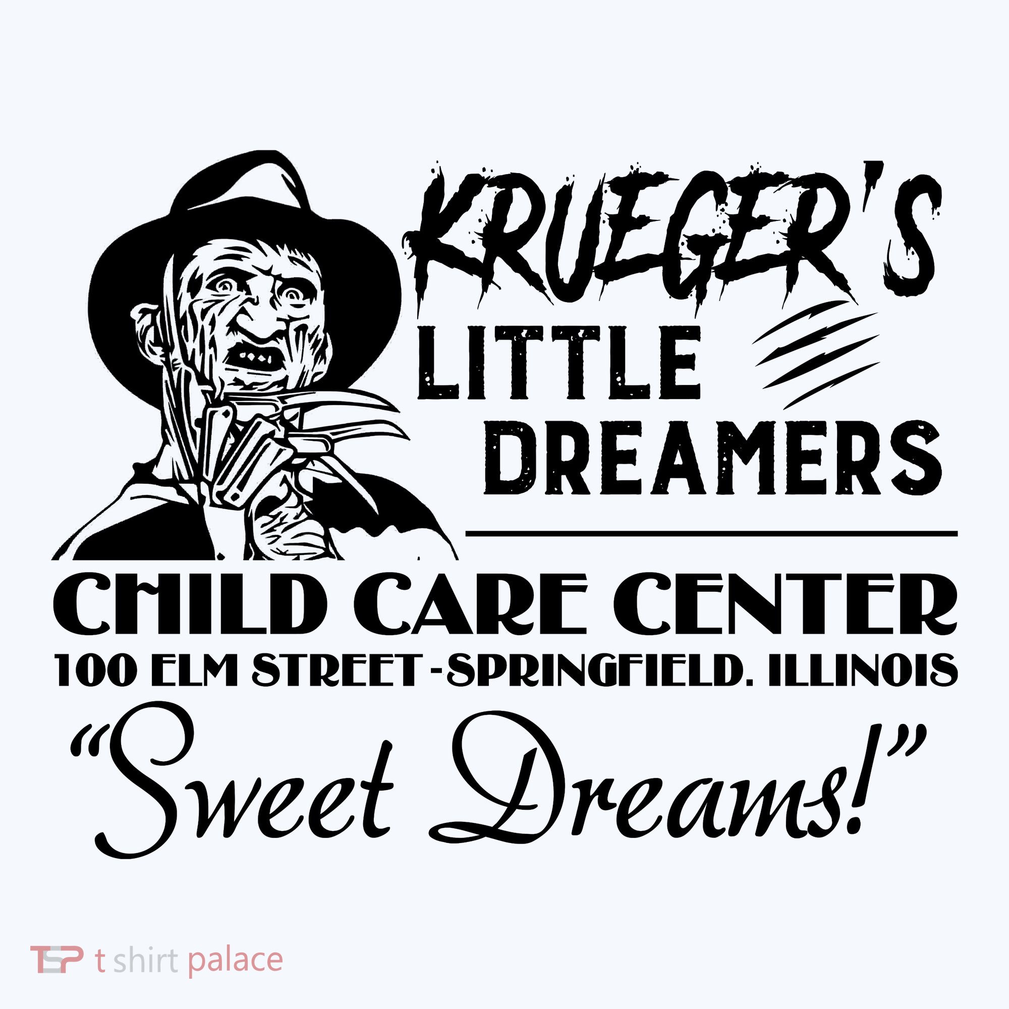 Krueger’S Little Dreamers Sweet Dreams Freddy Halloween Women's Long Sleeve Shirt