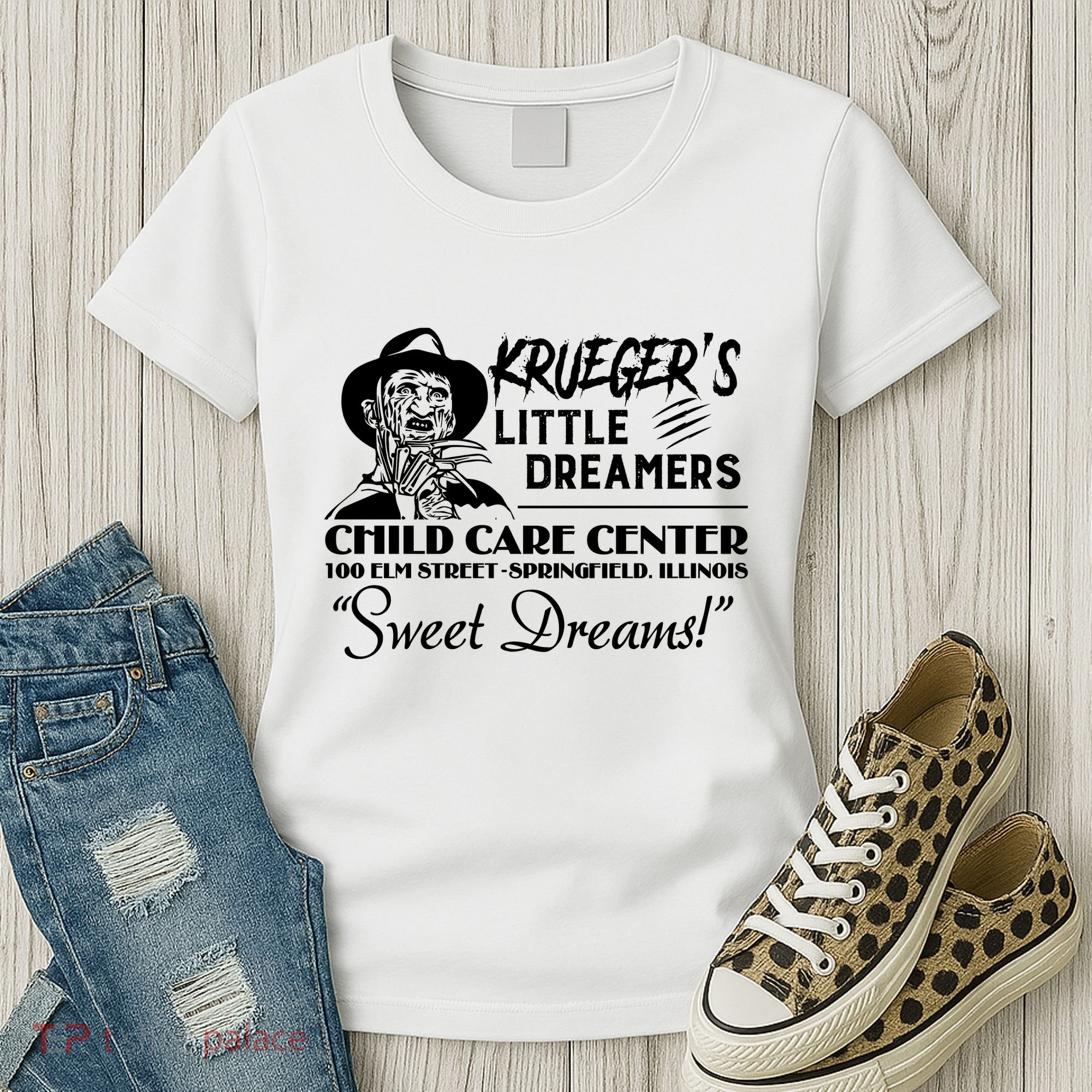 Krueger’S Little Dreamers Sweet Dreams Freddy Halloween Women's T-Shirt