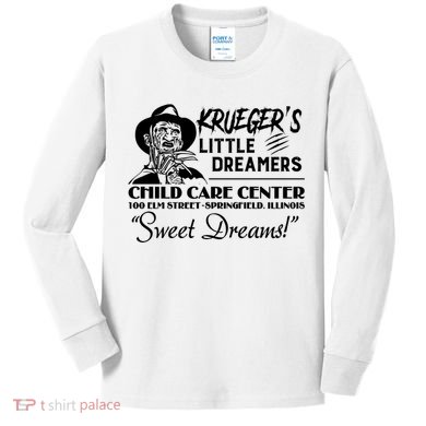 Krueger’S Little Dreamers Sweet Dreams Freddy Halloween Kids Long Sleeve Shirt