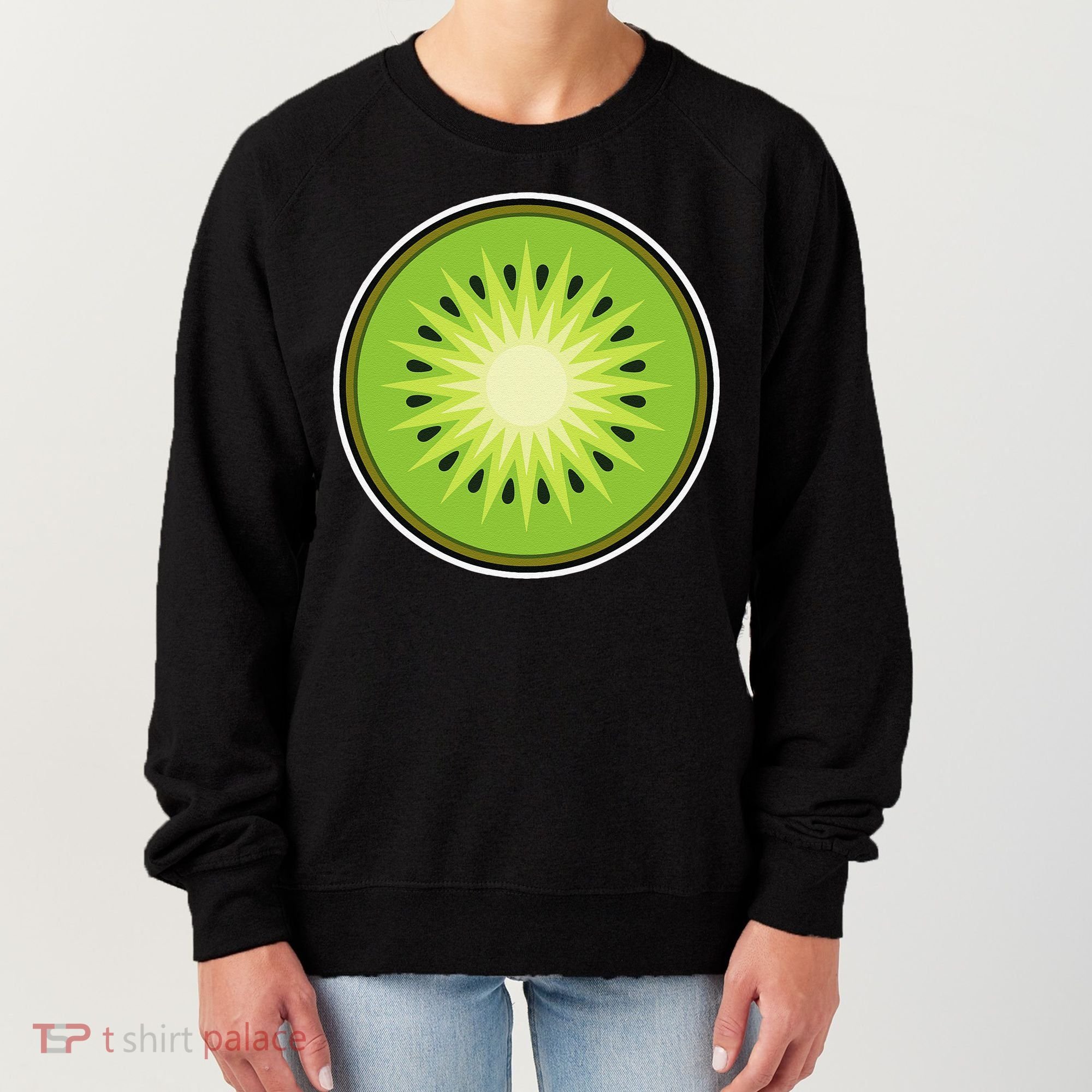 Kiwi Lazy DIY Halloween Costume Funny Tropical Sliced Fruit Women's Sweatshirt