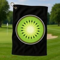 Kiwi Lazy DIY Halloween Costume Funny Tropical Sliced Fruit Golf Towel thumb 1
