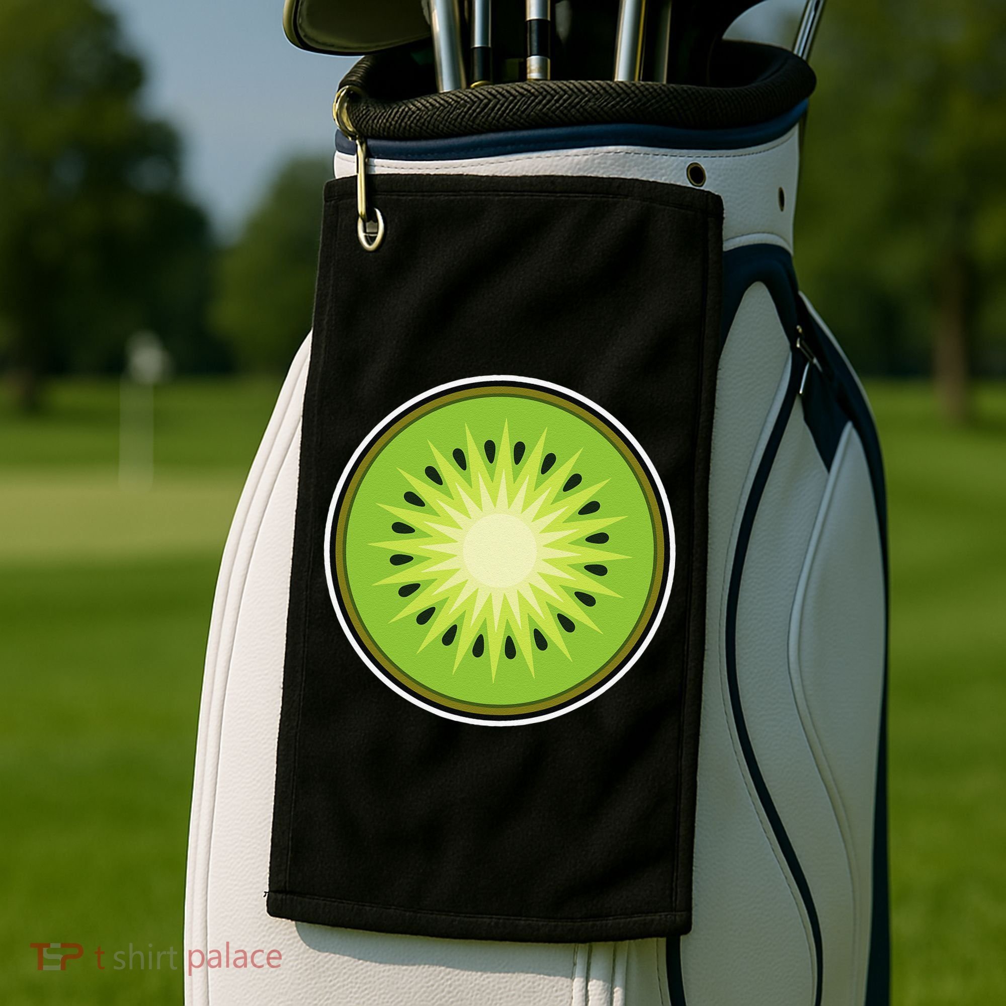 Kiwi Lazy DIY Halloween Costume Funny Tropical Sliced Fruit Golf Towel
