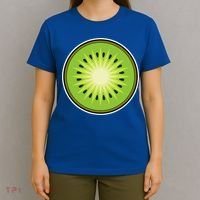 Kiwi Lazy DIY Halloween Costume Funny Tropical Sliced Fruit T-Shirt thumb 4