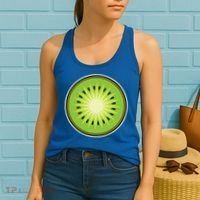 Kiwi Lazy DIY Halloween Costume Funny Tropical Sliced Fruit Women's Tank Top thumb 2