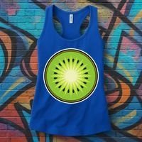 Kiwi Lazy DIY Halloween Costume Funny Tropical Sliced Fruit Women's Tank Top thumb 3