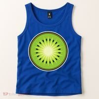 Kiwi Lazy DIY Halloween Costume Funny Tropical Sliced Fruit Tank Top thumb 2