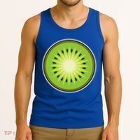 Kiwi Lazy DIY Halloween Costume Funny Tropical Sliced Fruit Tank Top thumb 3