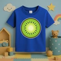 Kiwi Lazy DIY Halloween Costume Funny Tropical Sliced Fruit Toddler T-Shirt thumb 3
