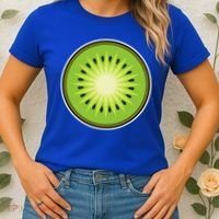 Kiwi Lazy DIY Halloween Costume Funny Tropical Sliced Fruit Women's T-Shirt thumb 2