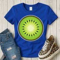 Kiwi Lazy DIY Halloween Costume Funny Tropical Sliced Fruit Women's T-Shirt thumb 3