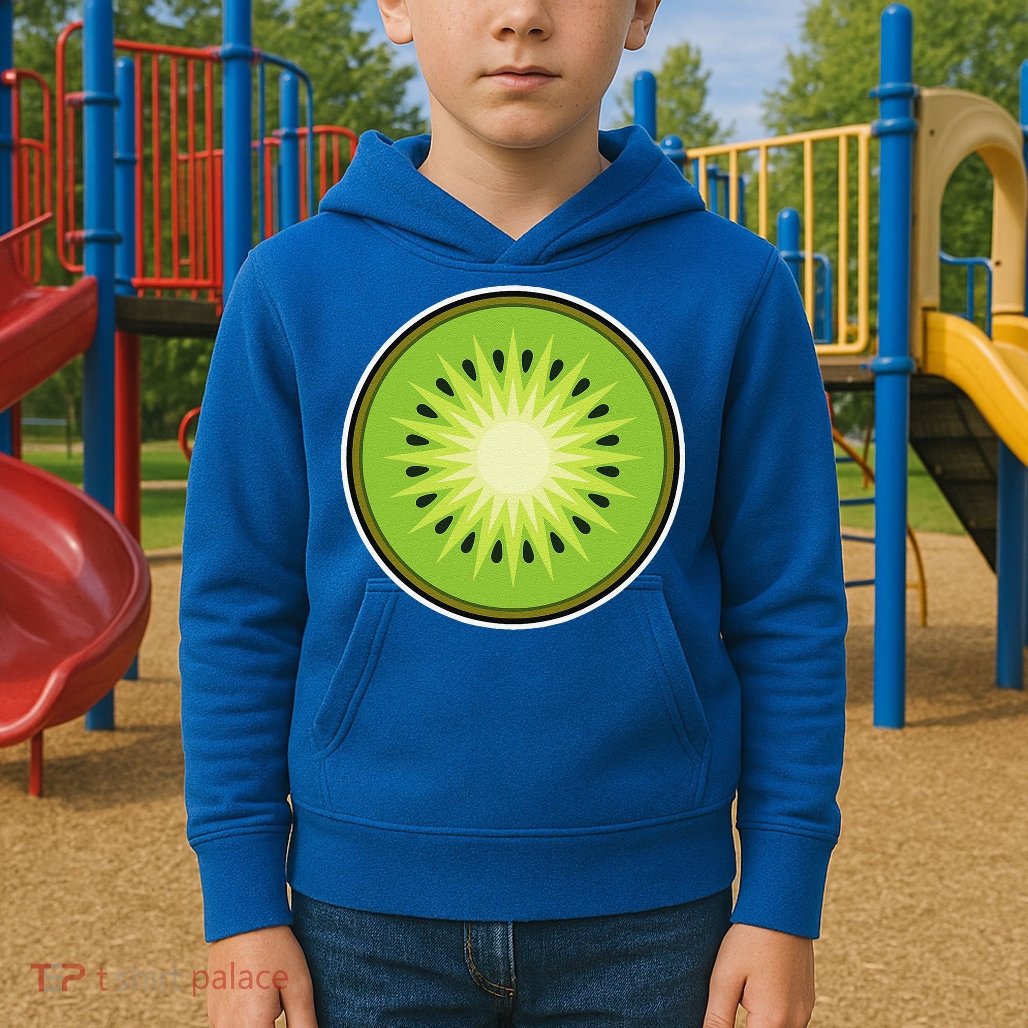 Kiwi Lazy DIY Halloween Costume Funny Tropical Sliced Fruit Kids Hoodie