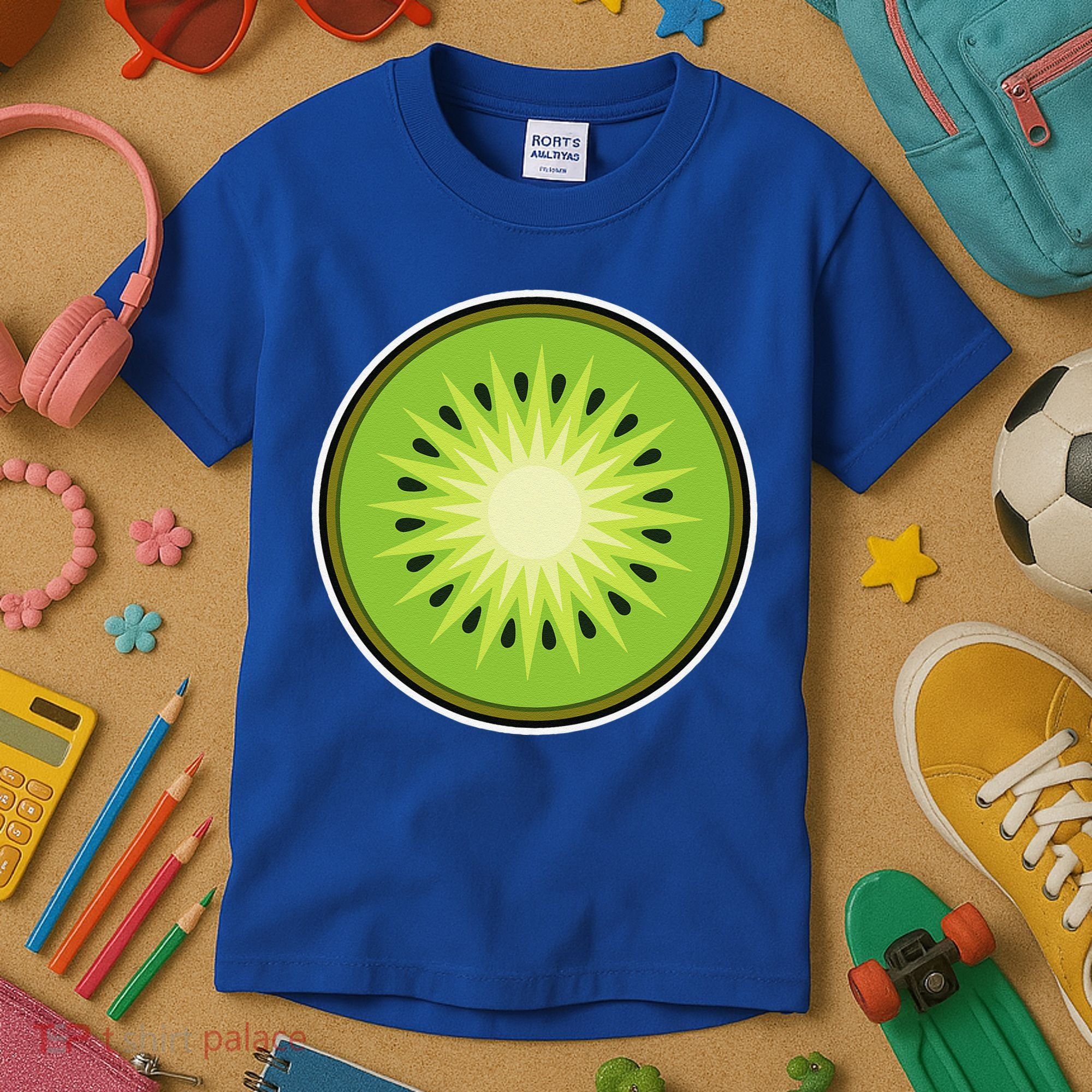 Kiwi Lazy DIY Halloween Costume Funny Tropical Sliced Fruit Kids T-Shirt