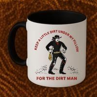 Keep Little Dirt Under My Pillow For The Dirt Man Raglan Baseball Coffee Mug thumb 2