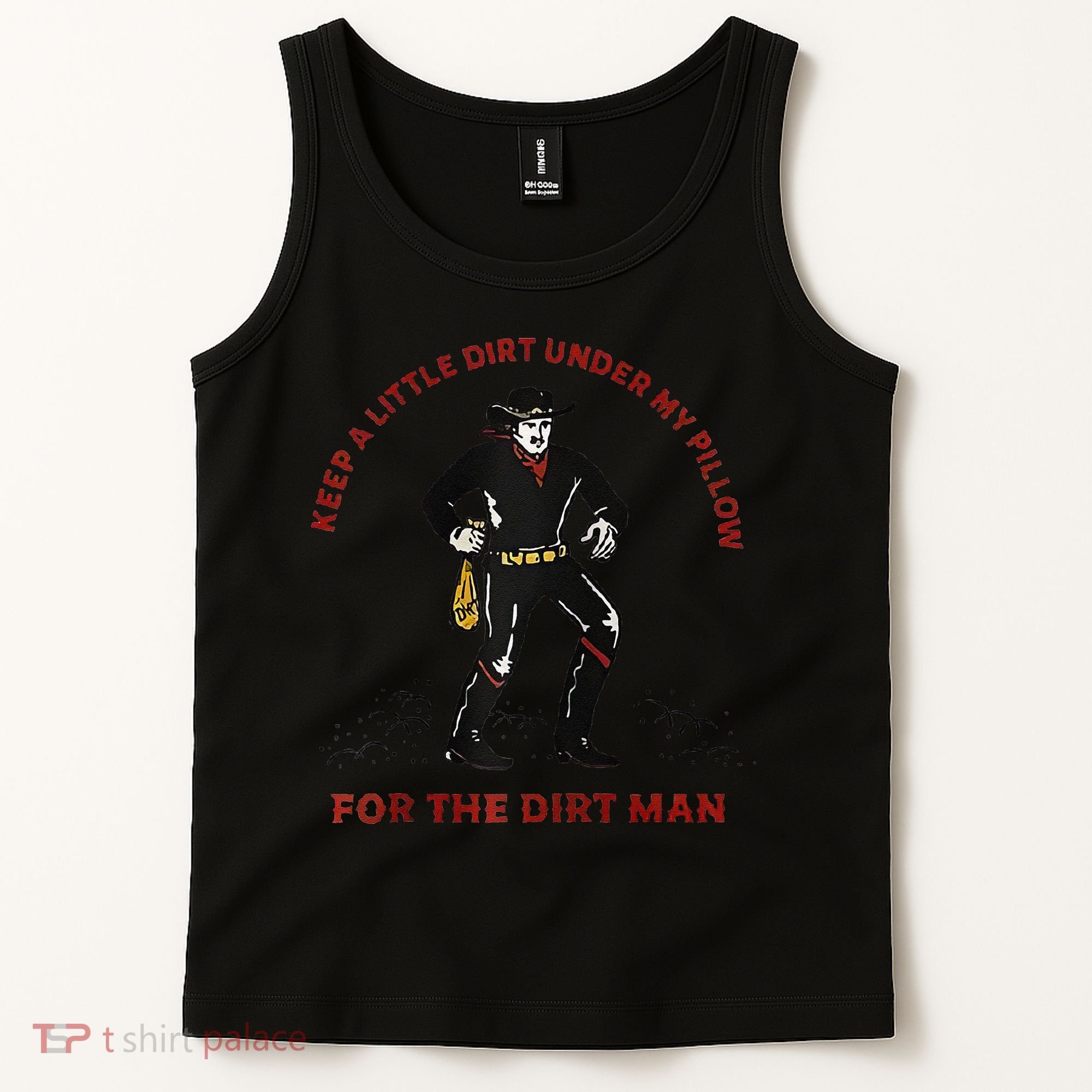 Keep Little Dirt Under My Pillow For The Dirt Man Raglan Baseball Tank Top