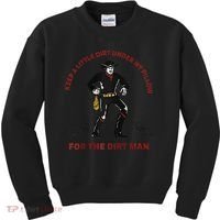 Keep Little Dirt Under My Pillow For The Dirt Man Raglan Baseball Kids Sweatshirt thumb 0