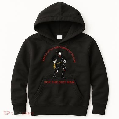 Keep Little Dirt Under My Pillow For The Dirt Man Raglan Baseball Kids Hoodie