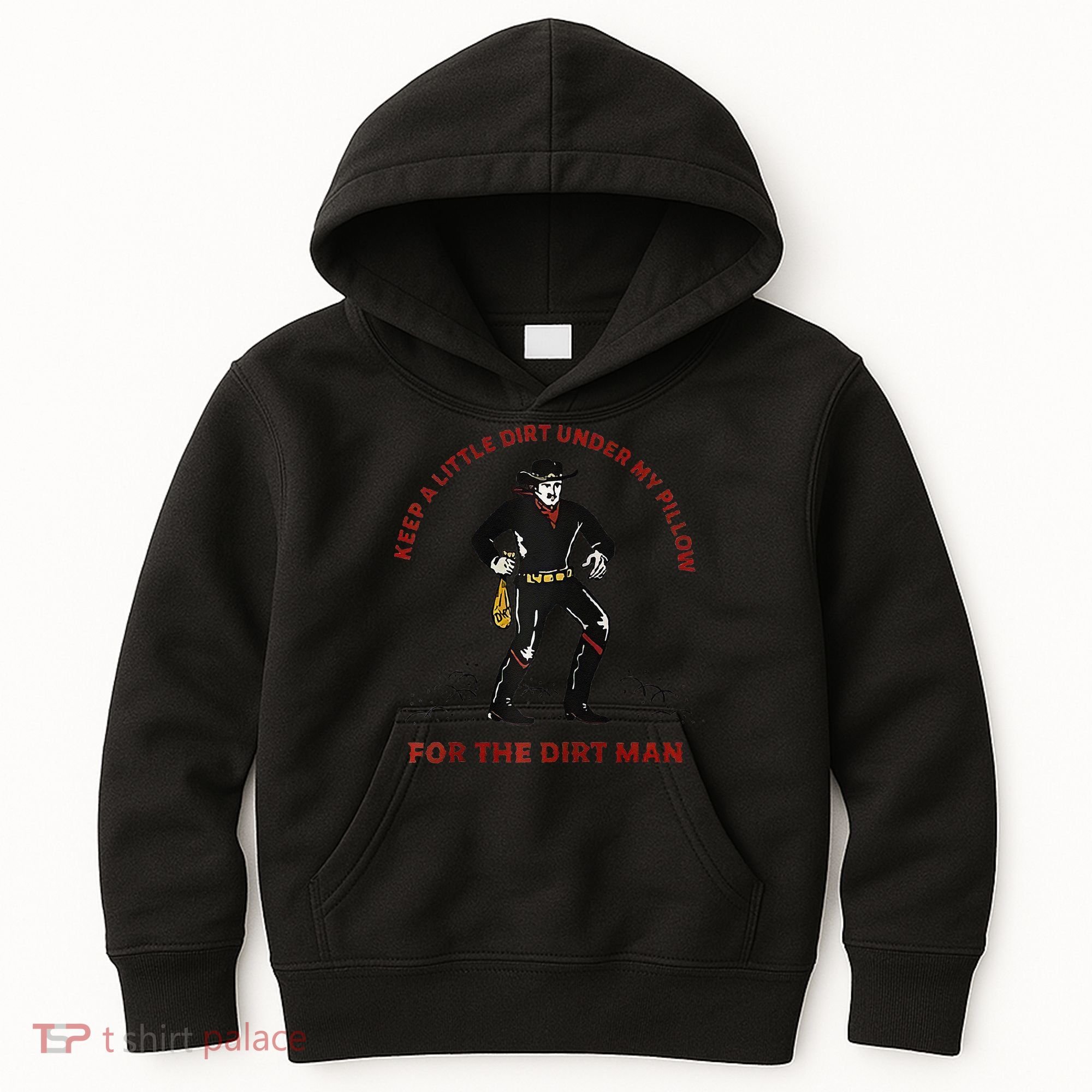 Keep Little Dirt Under My Pillow For The Dirt Man Raglan Baseball Kids Hoodie