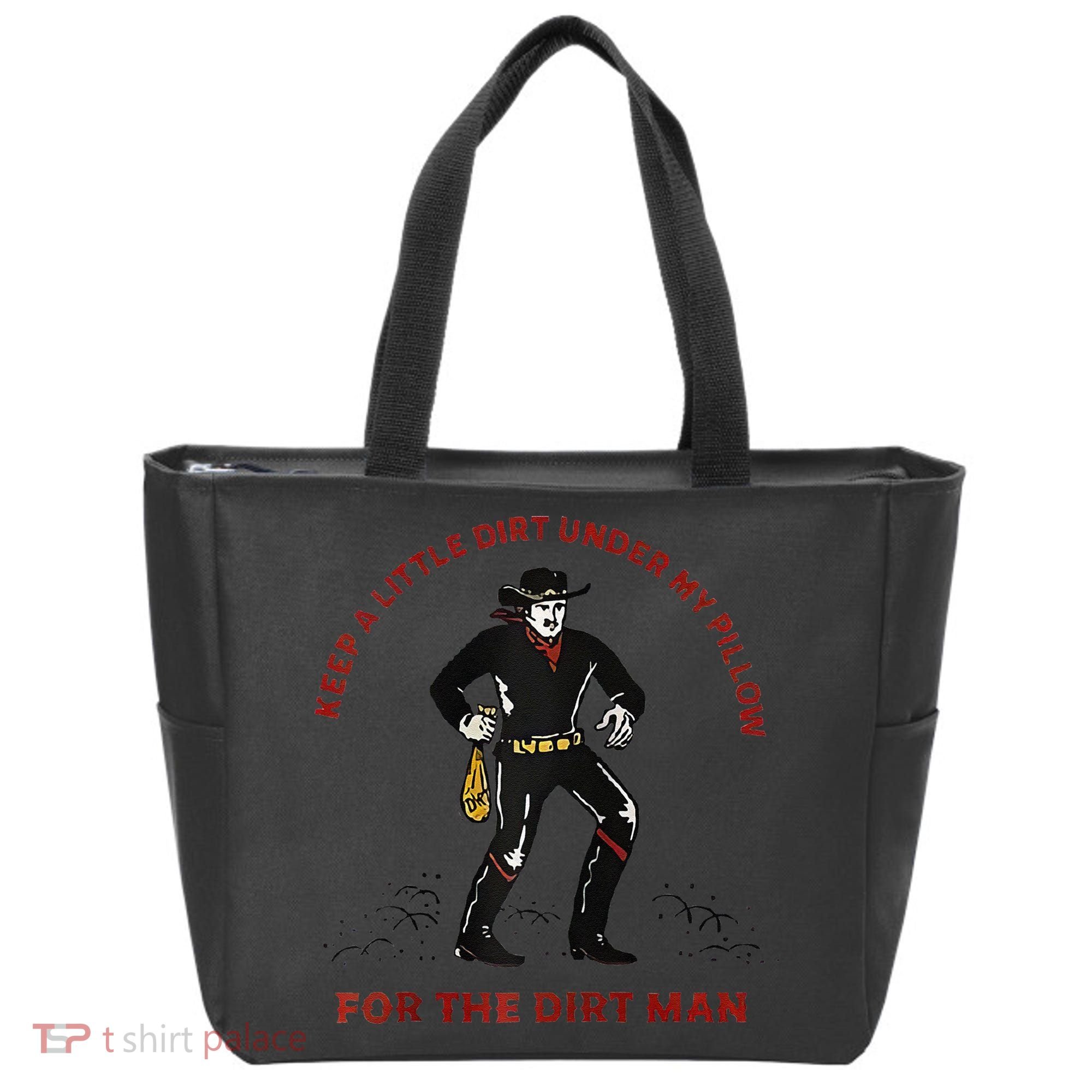 Keep Little Dirt Under My Pillow For The Dirt Man Raglan Baseball Tote Bag