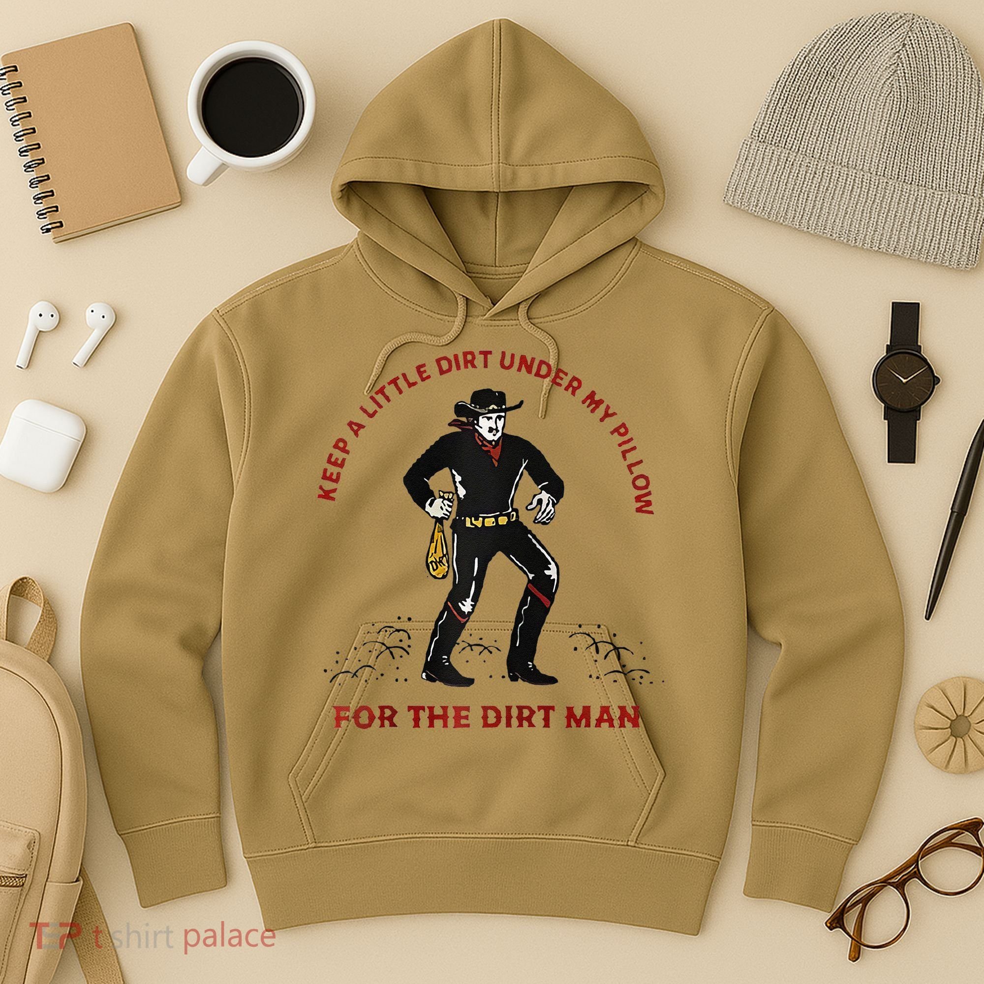 Keep Little Dirt Under My Pillow For The Dirt Man Raglan Baseball Hoodie