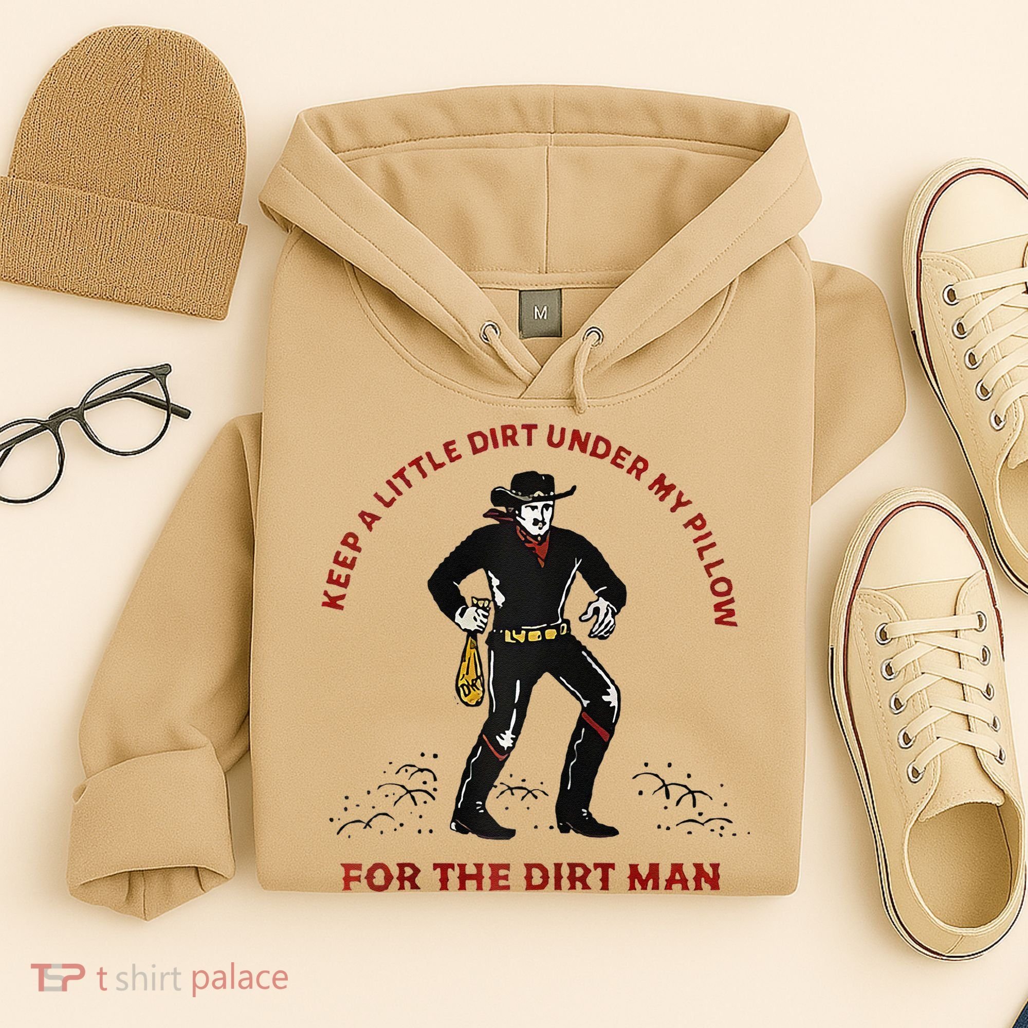 Keep Little Dirt Under My Pillow For The Dirt Man Raglan Baseball Hoodie