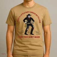 Keep Little Dirt Under My Pillow For The Dirt Man Raglan Baseball T-Shirt thumb 3