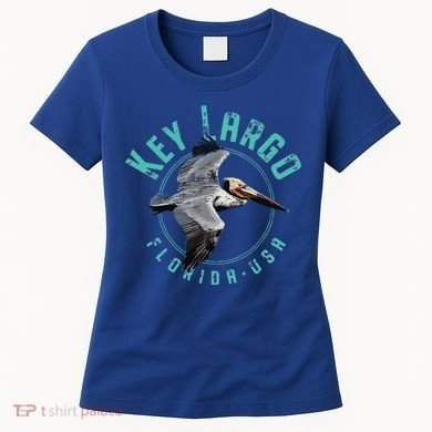 Key Largo Florida Pelican Design Women's T-Shirt