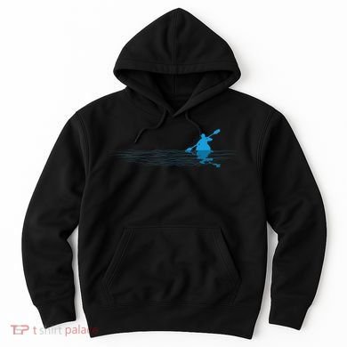Kayak Love Kayaking Paddle Kayaker Paddling Silhouette Hoodie