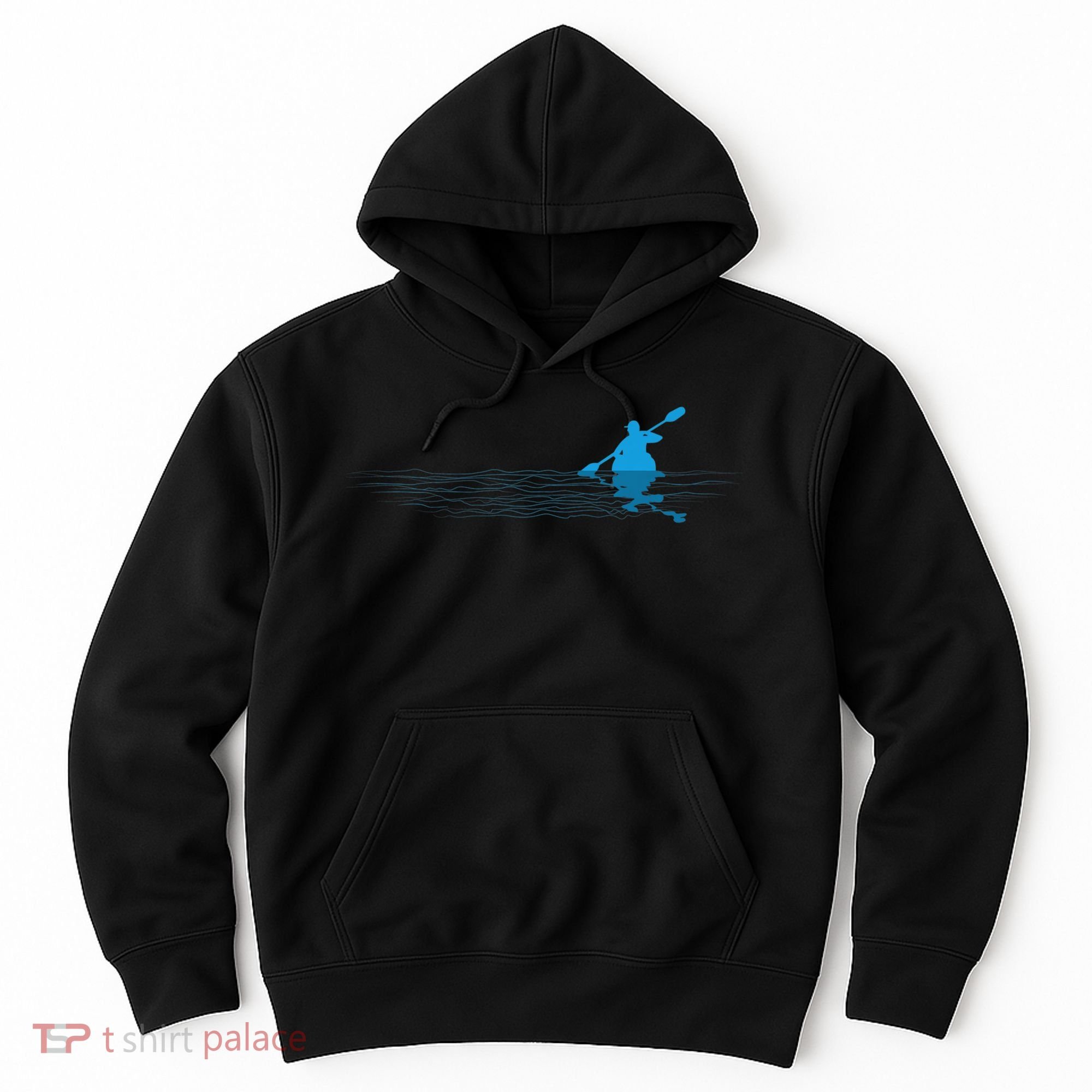Kayak Love Kayaking Paddle Kayaker Paddling Silhouette Hoodie