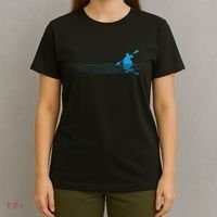 Kayak Love Kayaking Paddle Kayaker Paddling Silhouette T-Shirt thumb 4
